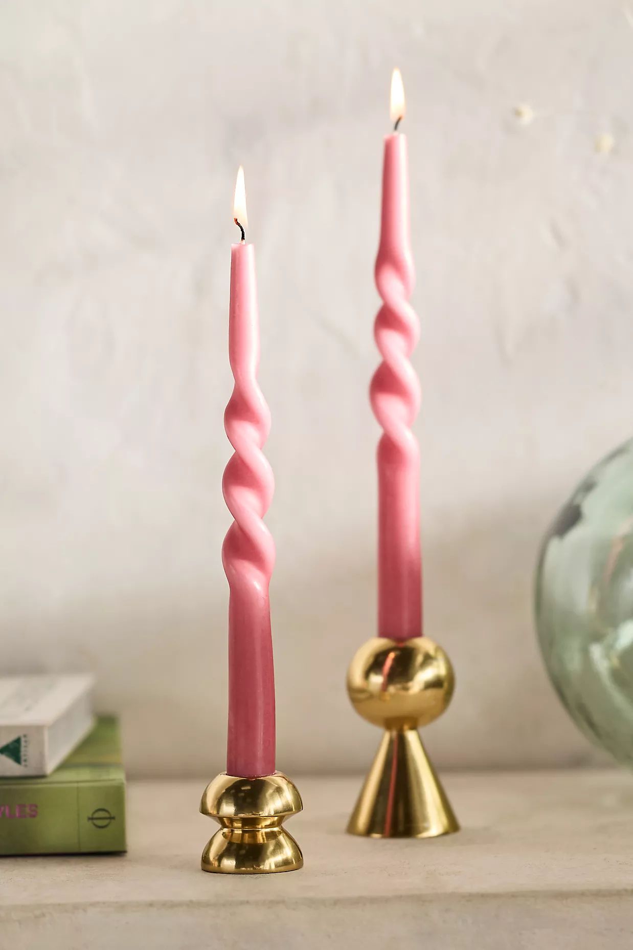 Twist Taper Candles, Set of 2 | Anthropologie (US)