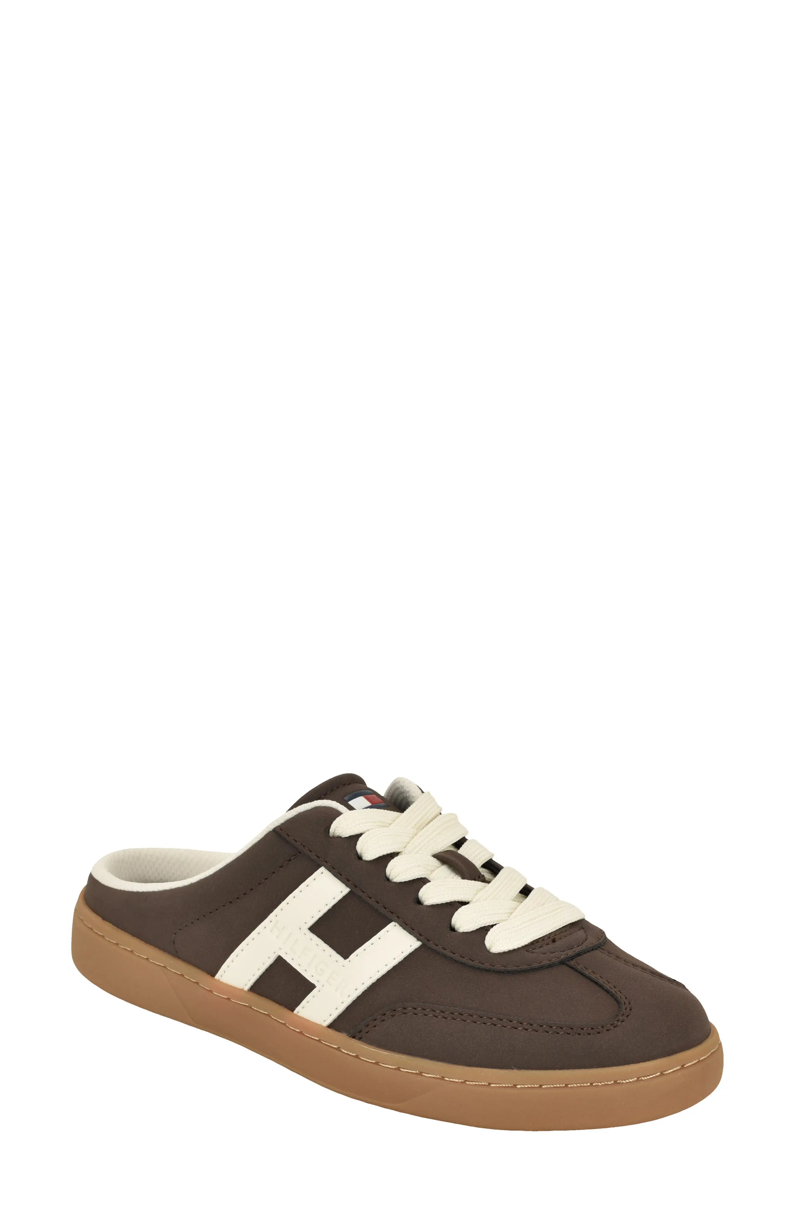 Tommy Hilfiger Melinaz Sneaker Mule in White/grey/navy at Nordstrom, Size 9.5 | Nordstrom