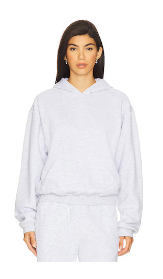 Cotton Fleece Classic Hoodie in Light Heather Grey | Revolve Clothing (Global)