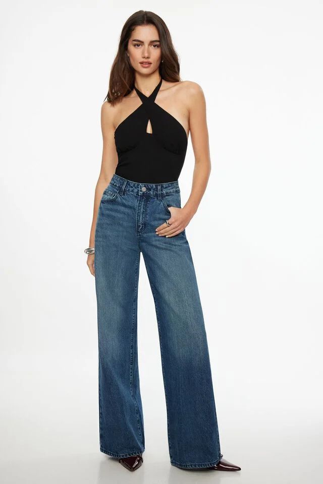 Chloe Ultra Wide Leg Jeans | Dynamite Clothing