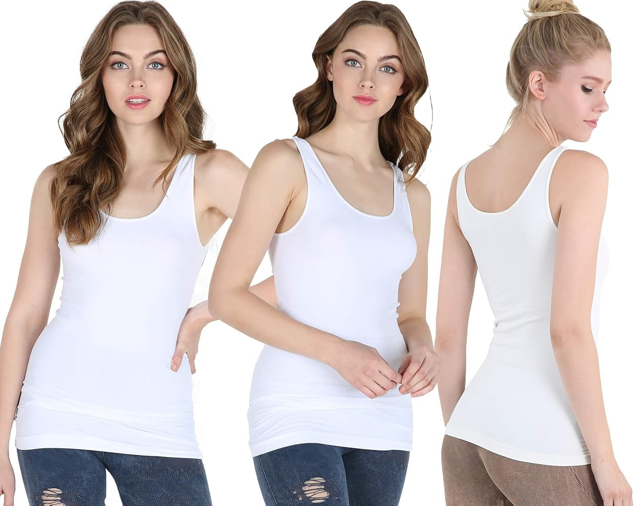 NIKIBIKI Women Seamless Premium Classic Tank Top, Made in U.S.A, One Size | Amazon (US)