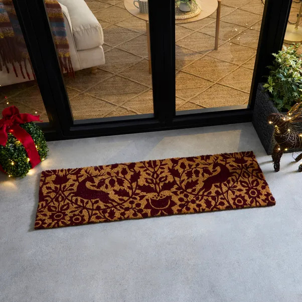 Heritage Deer Coir Outdoor Patio Doormat | Dunelm