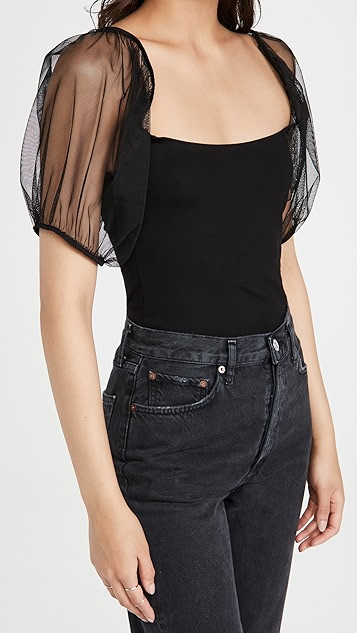 Puff Sleeve Cami Top | Shopbop