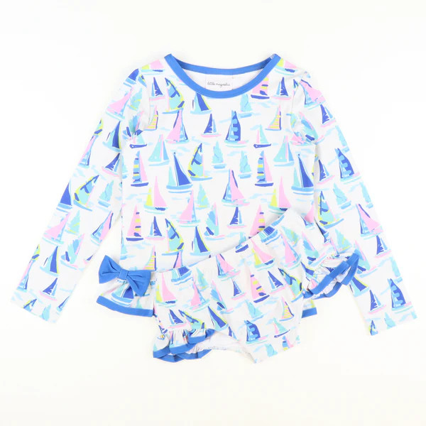 Sail Away Two-Piece Rash Guard | Southern Smocked Co.