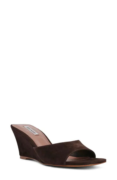 Steve Madden Seleste Slide Sandal in Brown Suede at Nordstrom, Size 9 | Nordstrom