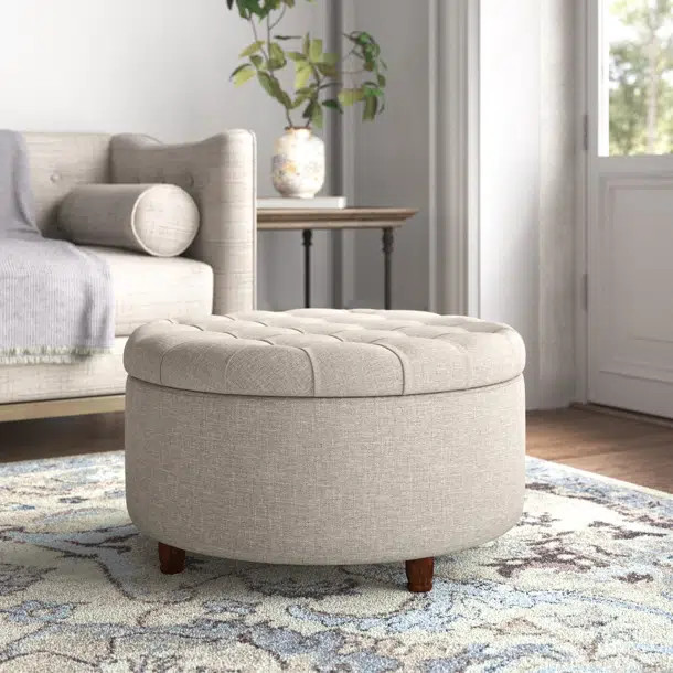 Parker Upholstered Storage Ottoman | Wayfair North America