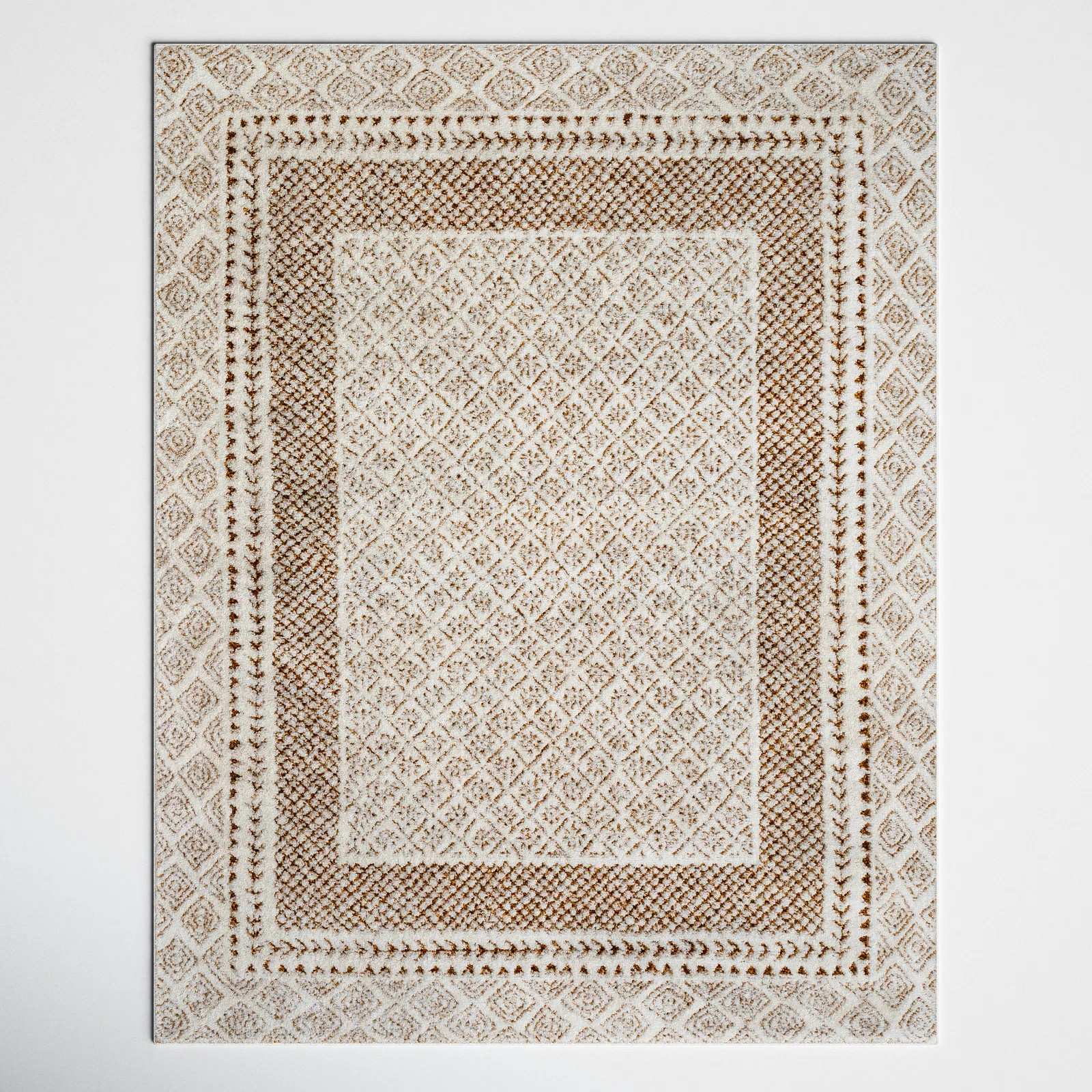 Calvo Machine Woven Oriental Brown Area Rug | Wayfair North America