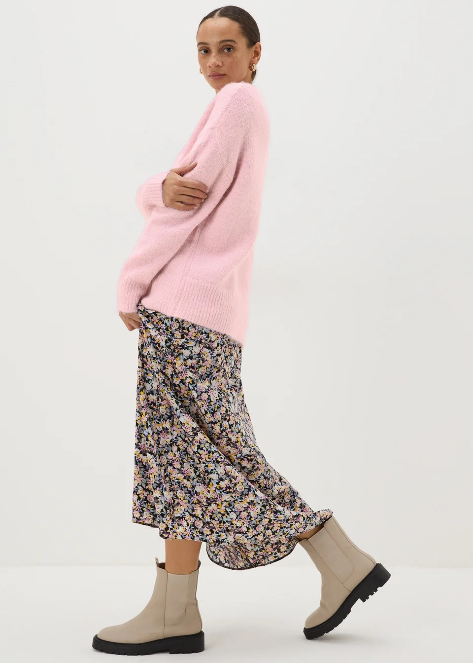 Pink Crew Neck Jumper | Matalan (UK)