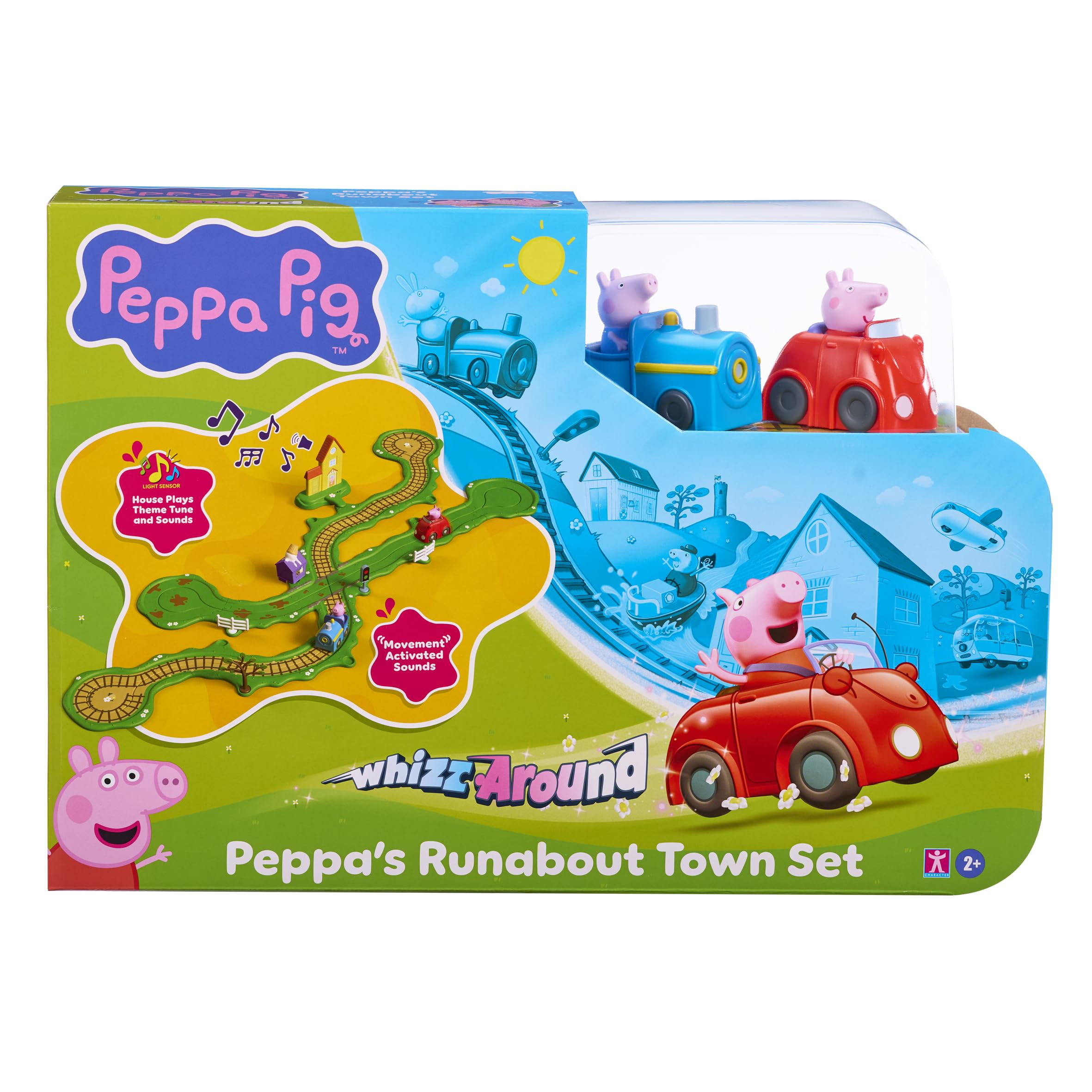 Peppa Pig Whizz Around Peppa’s Runabout Town Set, Motorised Vehicles, Track Toys, Pre-school To... | Amazon (UK)