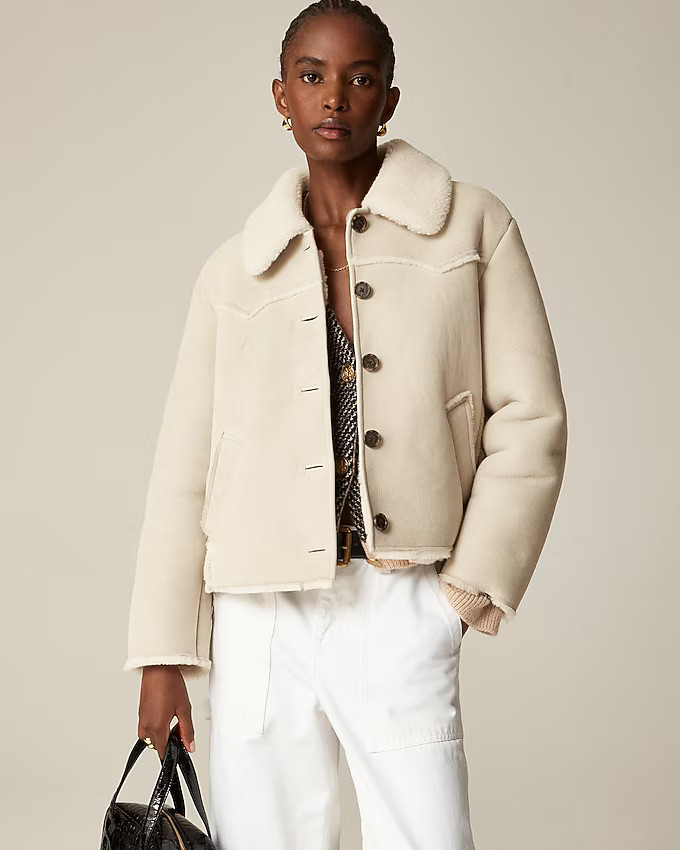 Collection shearling jacket | J. Crew US