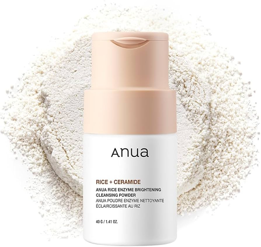 ANUA RICE ENZYME BRIGHTENING CLEANSING POWDER, Rice Mask, Ceramide, Gentle Face Wash for Brighten... | Amazon (US)