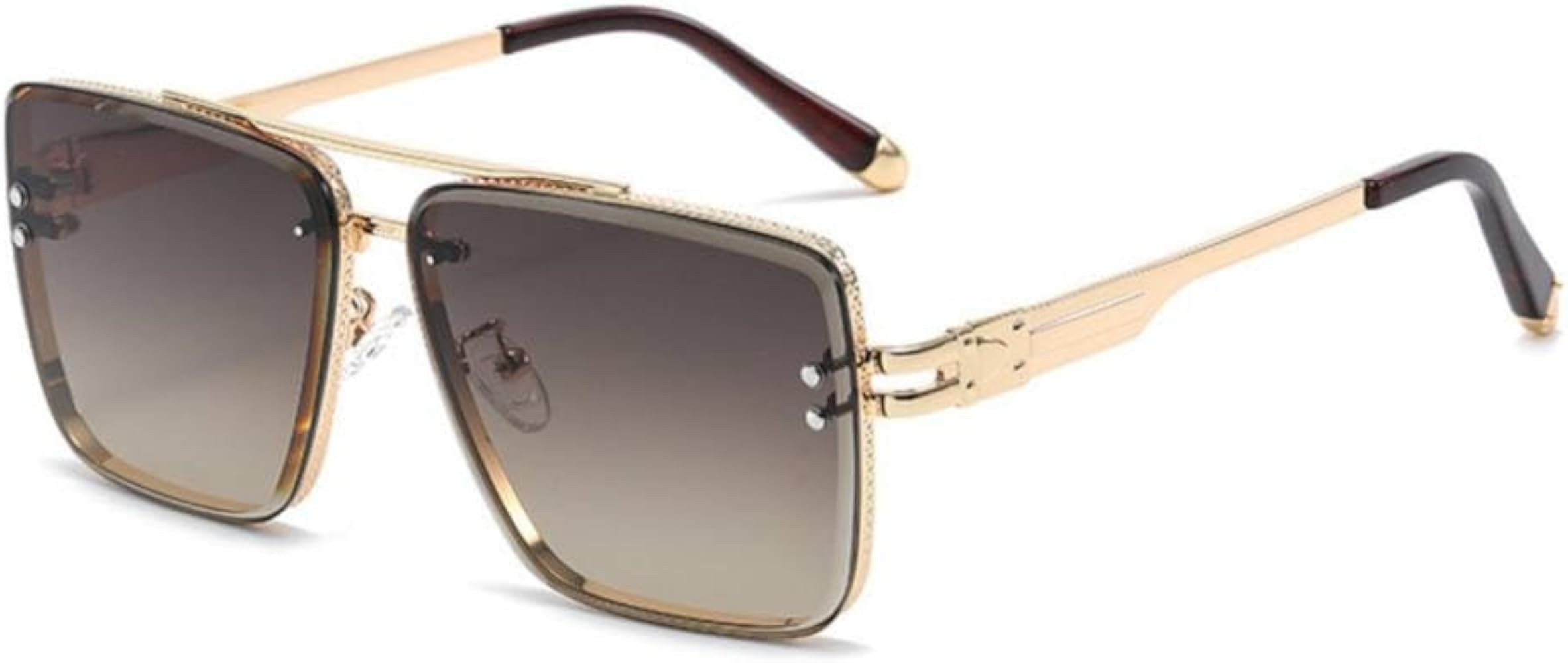 MUTYNE Fashion Classic Gradient Sunglasses Cool Men Women Vintage Square Sun Glasses | Amazon (US)