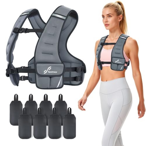 Amazon.com : Sportneer Adjustable Weighted Vest Woman: 10-18lb Weighted Walking Vest for Women wi... | Amazon (US)