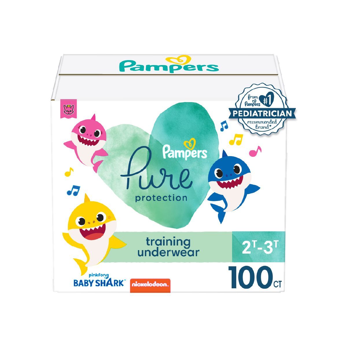 Pampers Pure Protection Training Underwear - Baby Shark - (Select Size and Count) | Target