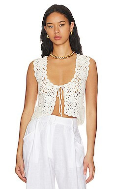 Mae Crochet Tie Top
                    
                    Line & Dot | Revolve Clothing (Global)