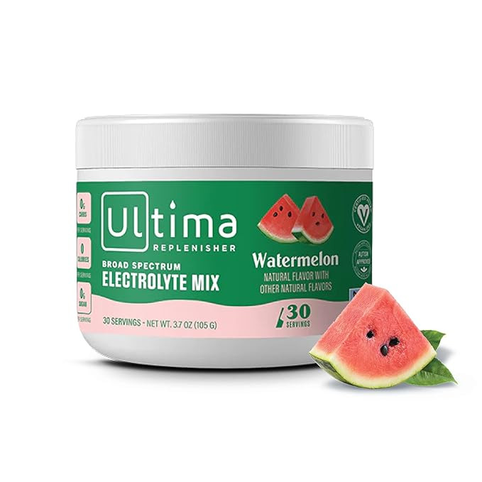 Ultima Replenisher Daily Electrolyte Drink Mix – Watermelon, 30 Servings – Hydration Powder w... | Amazon (US)