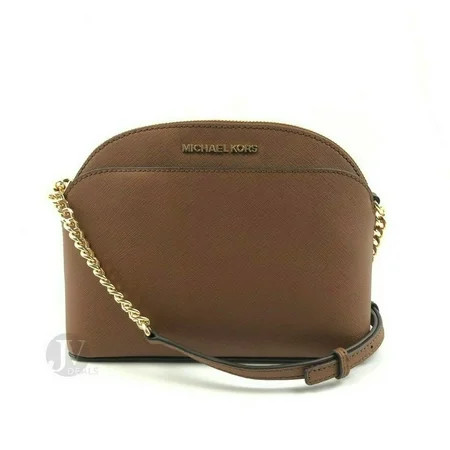 Michael Kors Jet Set Emmy Leather Medium Dome Crossbody Bag [Luggage] | Walmart (US)