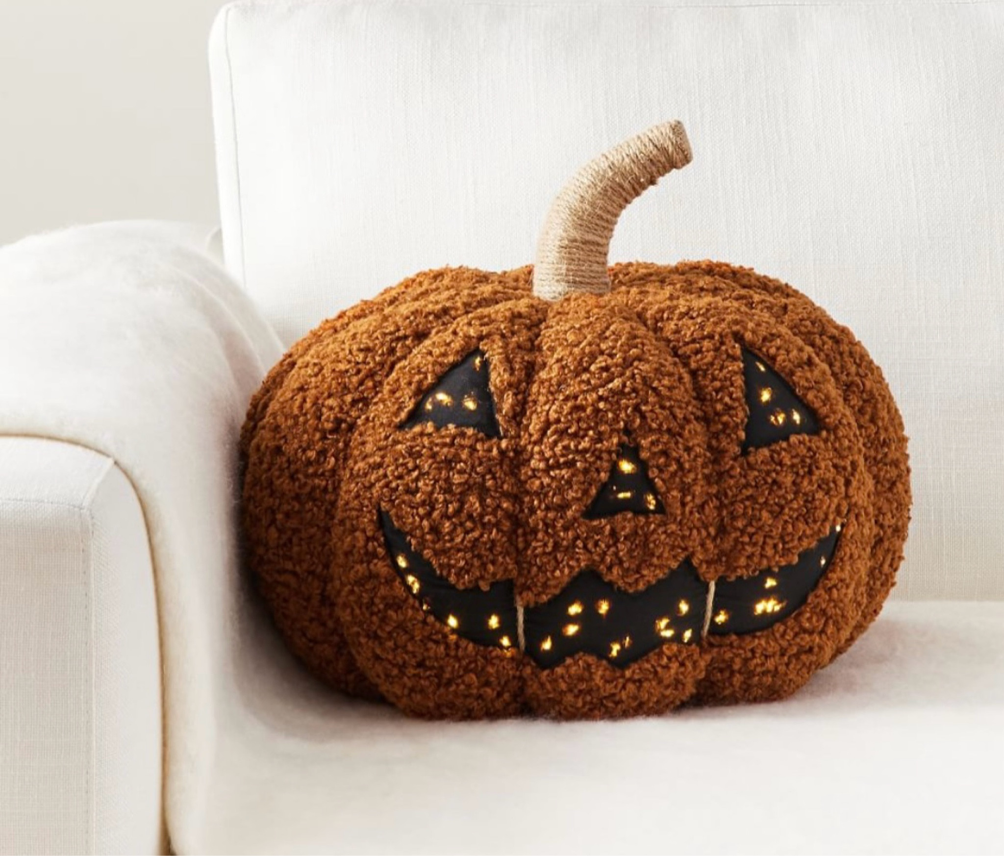 halloween pumpkin jack-o-lantern stuffed light up pillow, fall decor, spooky season decorations 

#LTKHome #LTKFindsUnder100 #LTKSeasonal