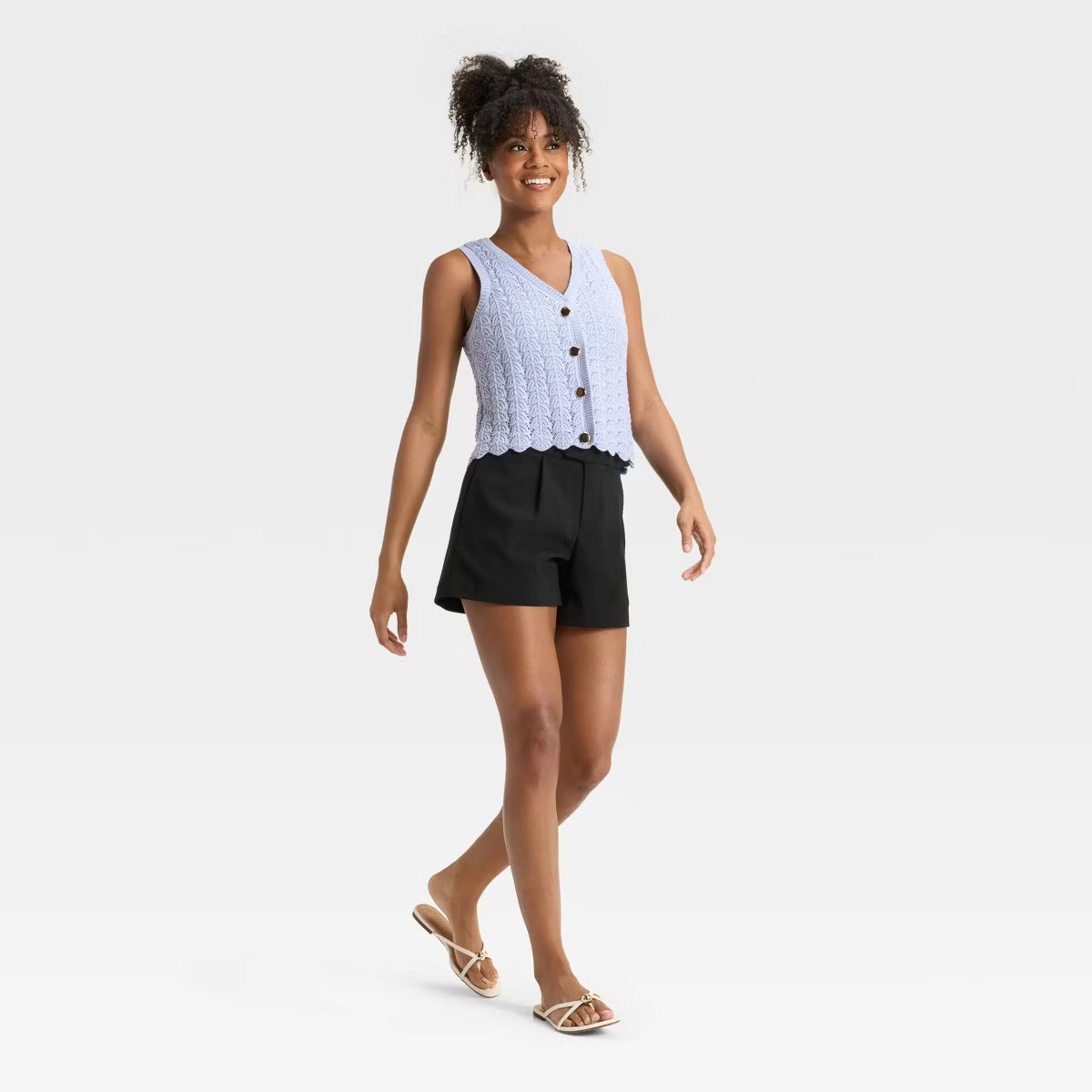 Women's Pointelle Lady Vest - A New Day™ | Target