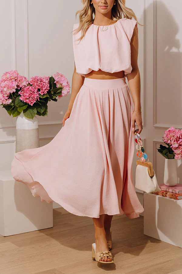 Social Brunch High Waist Midi Skirt | Impressions Online Boutique