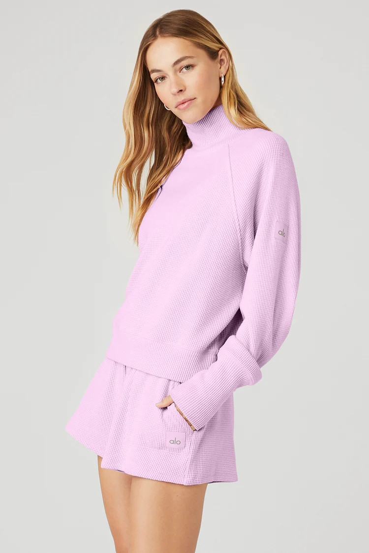 Thermal Weekend Escape Mock Neck Long Sleeve | Alo Yoga