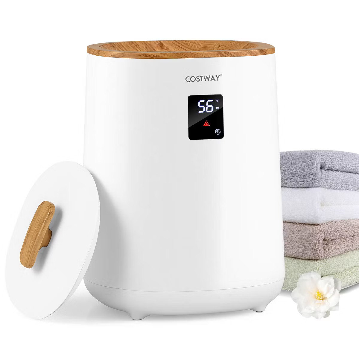 Costway 18L Towel Warmer for Bathroom with LED Display Auto Shut off for 2 40” x 70” Towels | Target