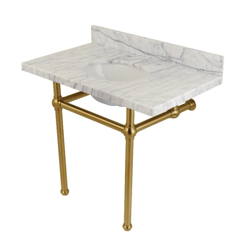 Templeton Rectangular Console Bathroom Sink with Overflow | Wayfair North America