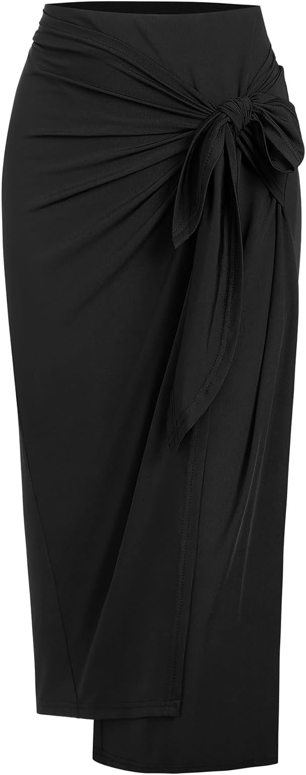 ZAFUL Women's Boho Skirt Asymmetrical Skirts Tied Floral Paisley Printed High Waist Ruched Skirts... | Amazon (US)