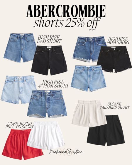 Abercrombie shorts sale!! 25% off plus extra 15% off with code AFSHORTS