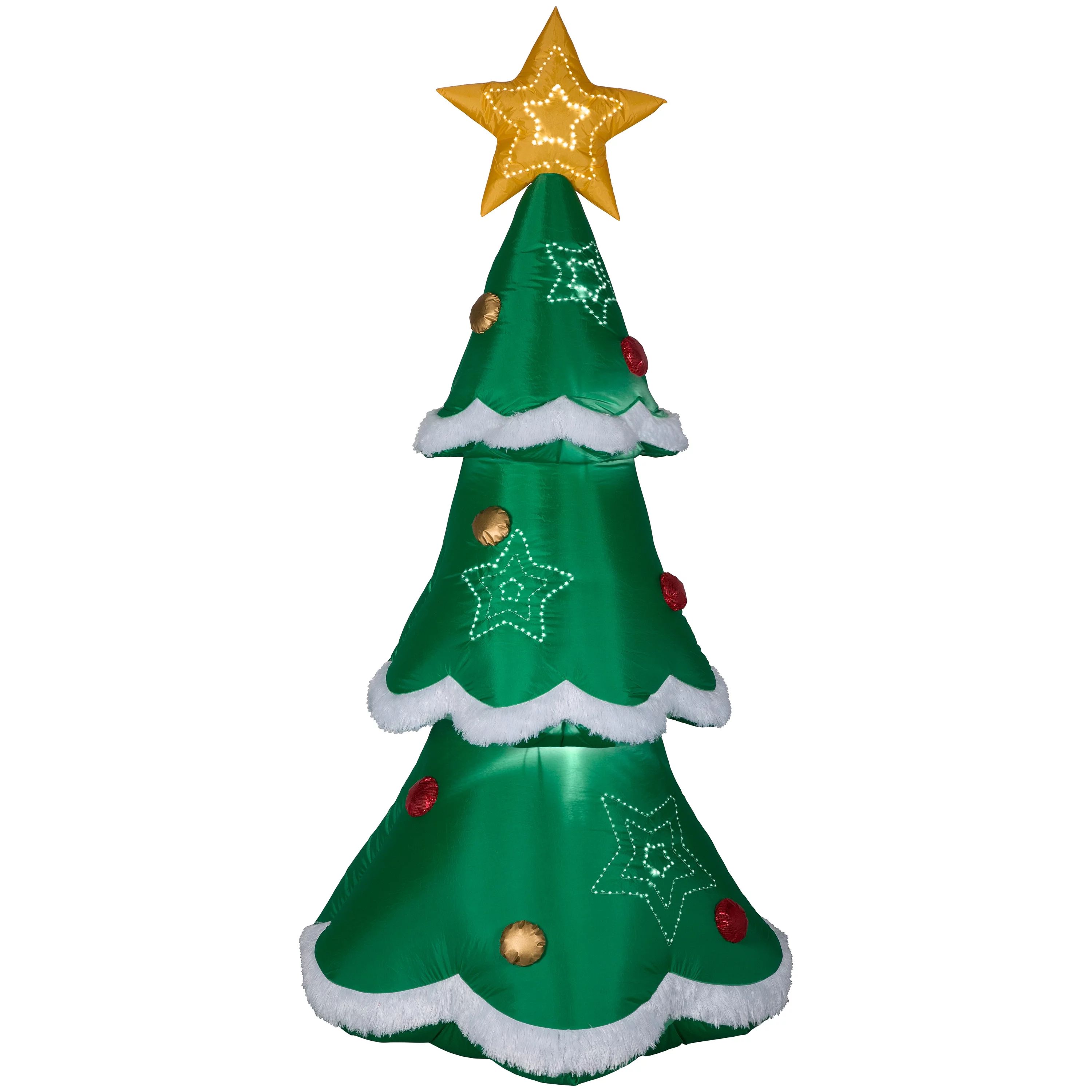 Holiday Time 7.5ft Lightshow Christmas Tree Inflatable | Walmart (US)