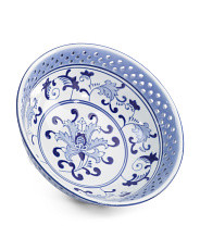 3x10in Chinoisere Ceramic Bowl | Marshalls