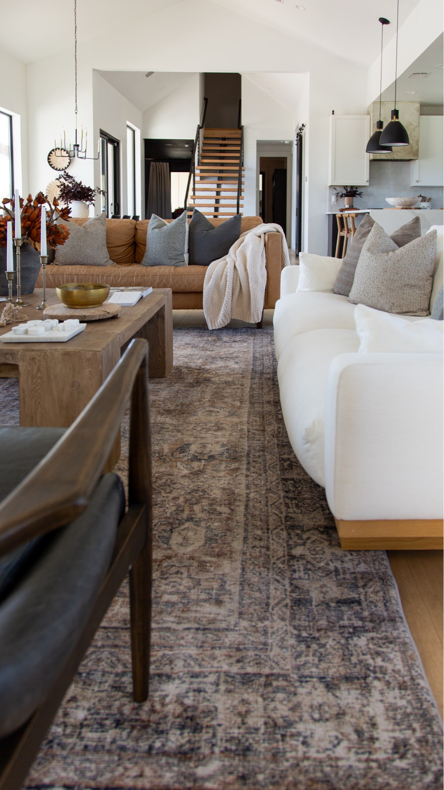 Fall is all about gathering spaces, and this living room is ready for it.