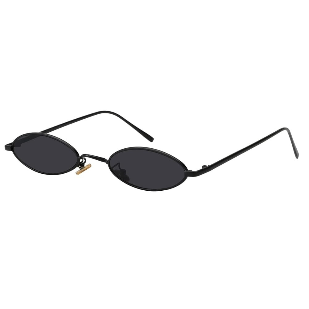 MEETSUN Vintage 90s Small Oval Sunglasses For Women Men Metal Frames Designer Gothic Glasses | Amazon (US)