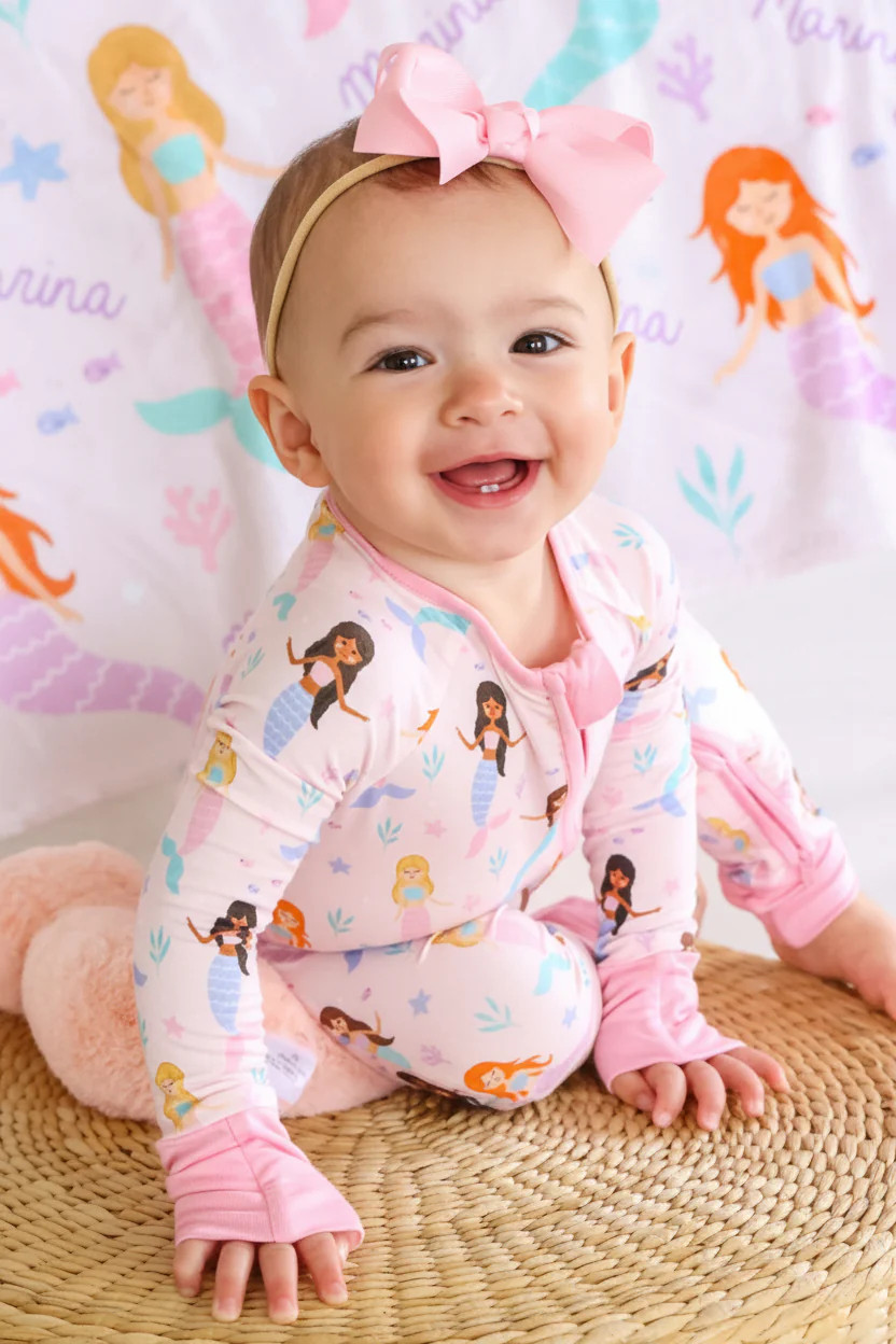 Convertible Zip Romper | Let's Be Mermaids | Caden Lane