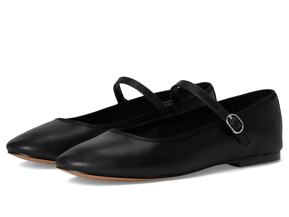 Steve Madden Violette Flat Women's Shoes Black : 9.5 M, Synthetic | Zappos