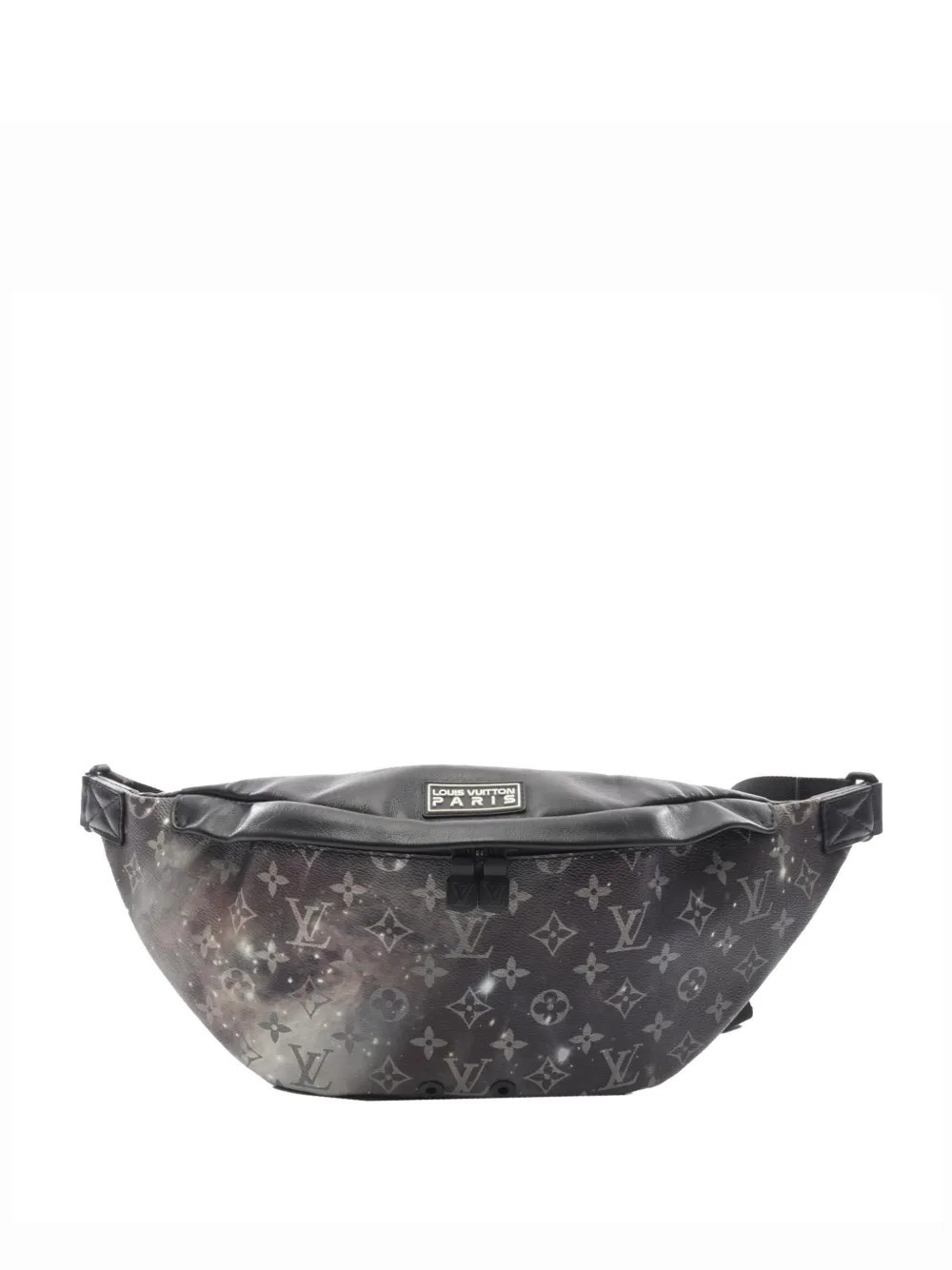 Louis Vuitton Pre-Owned 2019 Monogram Galaxy Discovery Bumbag belt bag - Black | Farfetch Global