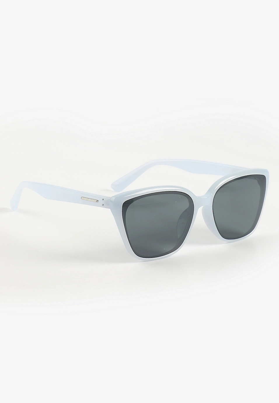 Milky Blue Cateye Square Sunglasses | Maurices