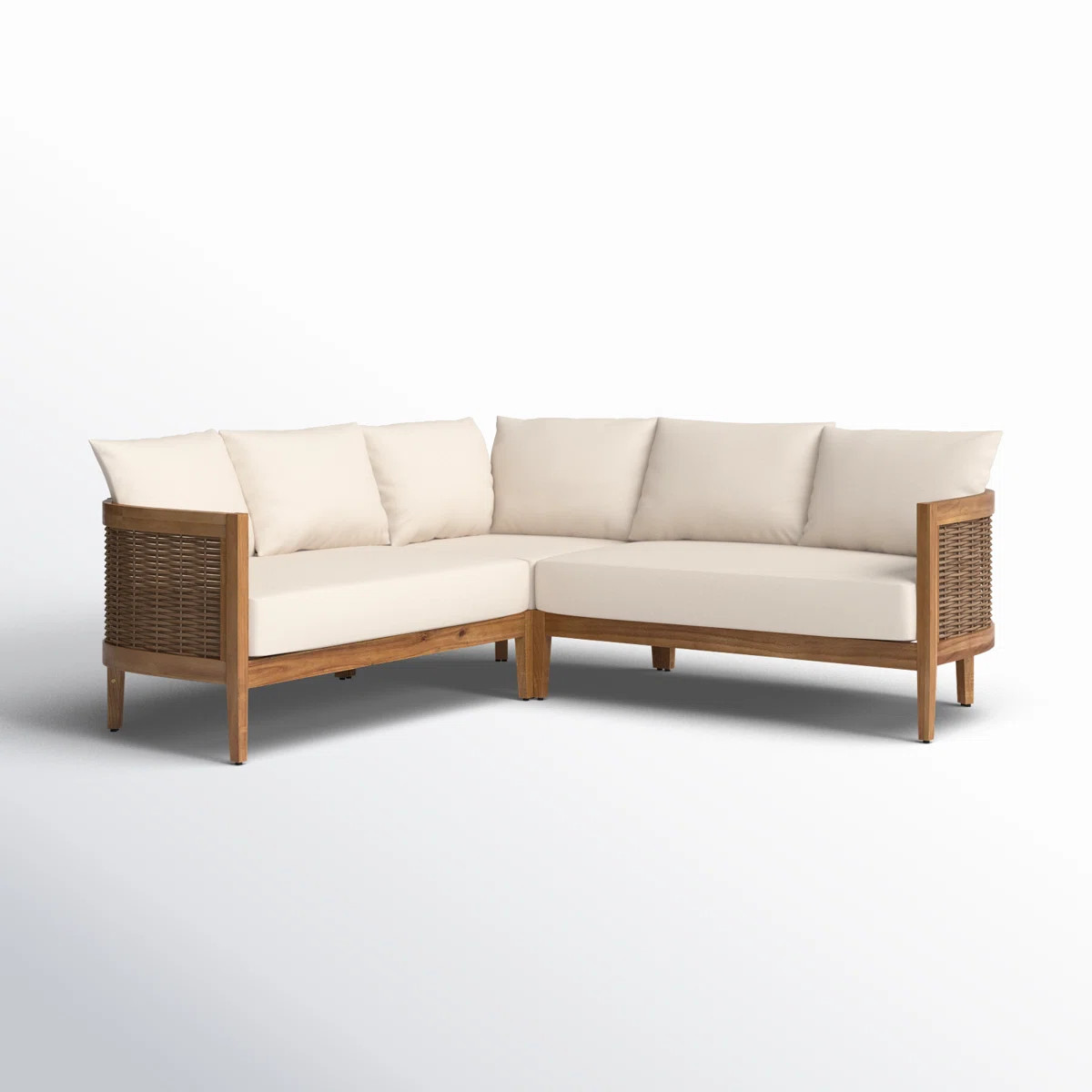 Fellers 80'' Polyethylene (PE) Wicker Outdoor Patio Sectional | Wayfair North America