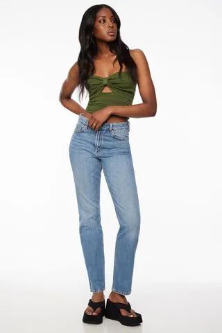 Chiara Slim Straight Jeans | Dynamite Clothing
