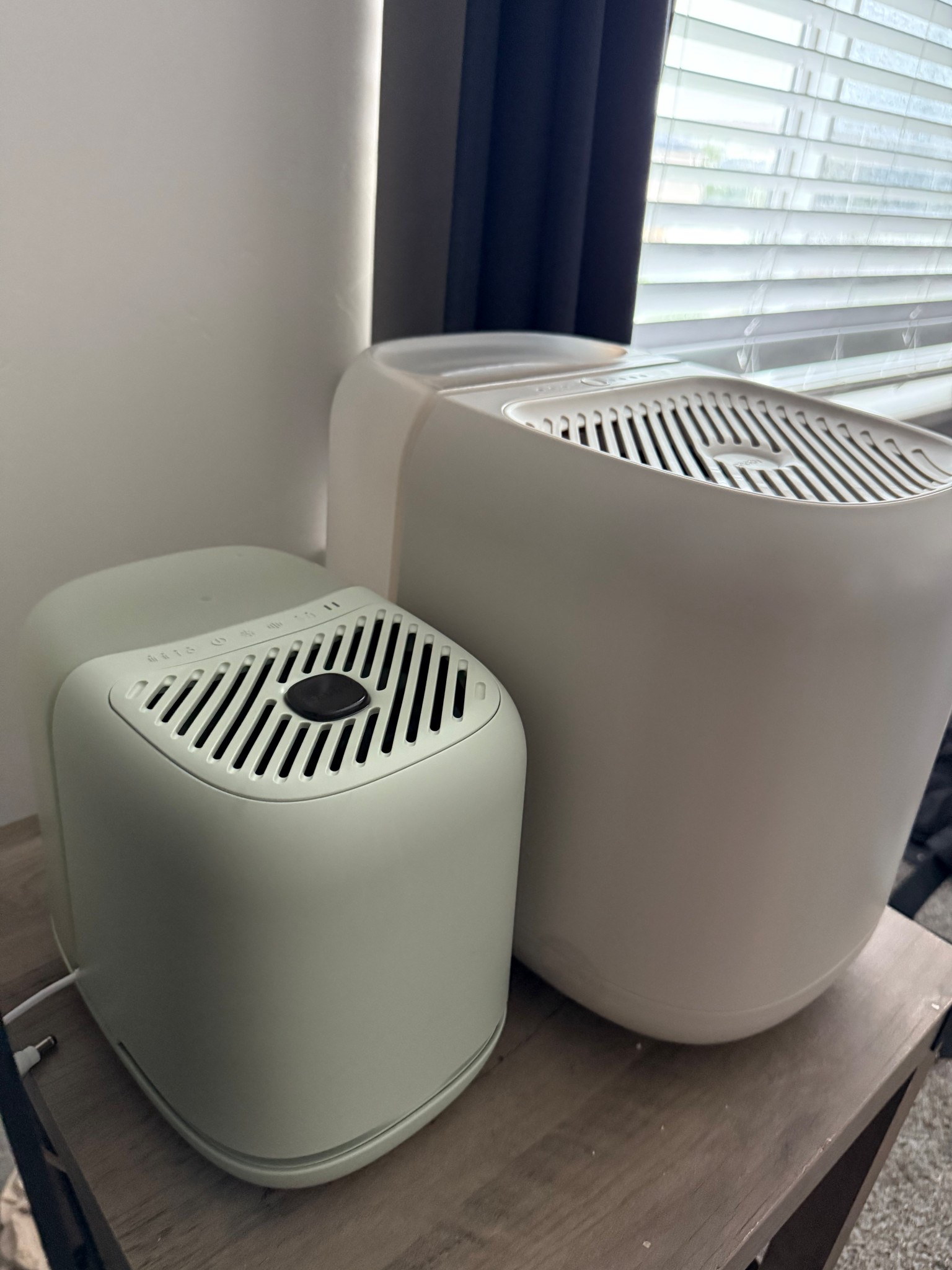The Canopy Large Room Humidifier in Moonstruck vs. the Bedside in Jade Both are mold-inhibiting, dishwasher safe, and double as essential oil diffusers. The Large Room version has a 5.5L tank (compared to 3.5L in the Bedside) and runs up to 36 hours, making it perfect for open spaces like living rooms. We use it during cold + flu season to keep the air hydrated, soothe scratchy throats, and help prevent viruses from lingering.
#canopyhumidifier #lowtoxliving #homeessentials #coldandfluseason #wellnessathome

#LTKSeasonal #LTKFamily #LTKKids