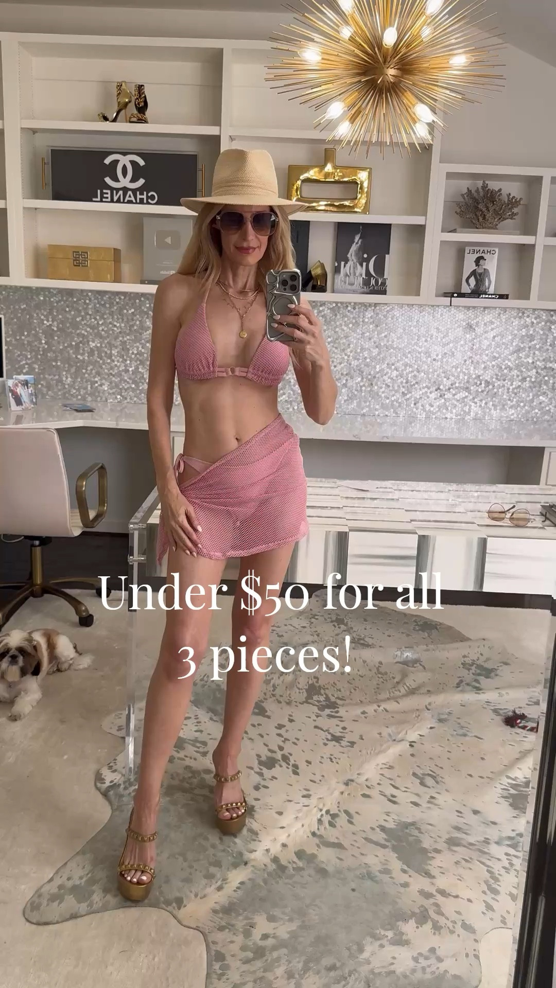Chic 3-piece swimsuit set under $50
This set is so good—flattering, comfortable, and comes with a sarong for the perfect extra coverage. I love the mauve pink color and the fit is just right!
I’m wearing a size small and it fits true to size. 

 #LTKSaleAlert #LTKSwim #LTKTravel