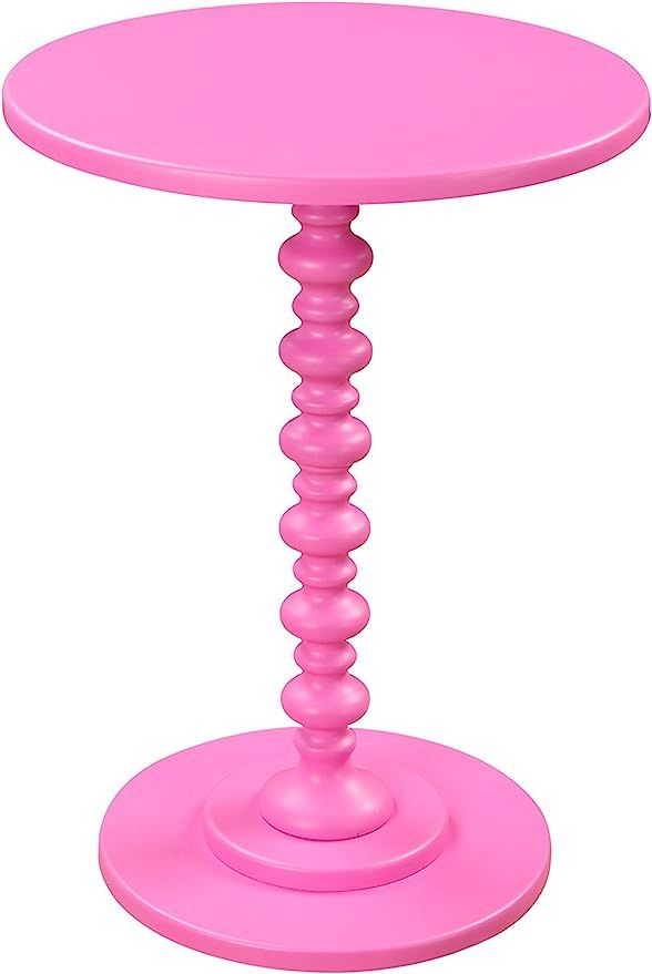 Convenience Concepts Palm Beach Spindle Table, Pink | Amazon (US)