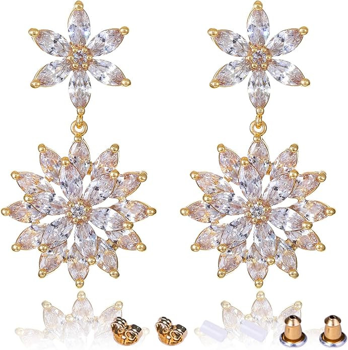 Earrings Holy Stud Earrings for Girls/Women, Sliver Gold Wedding Earrings for Bridesmaids | Amazon (US)