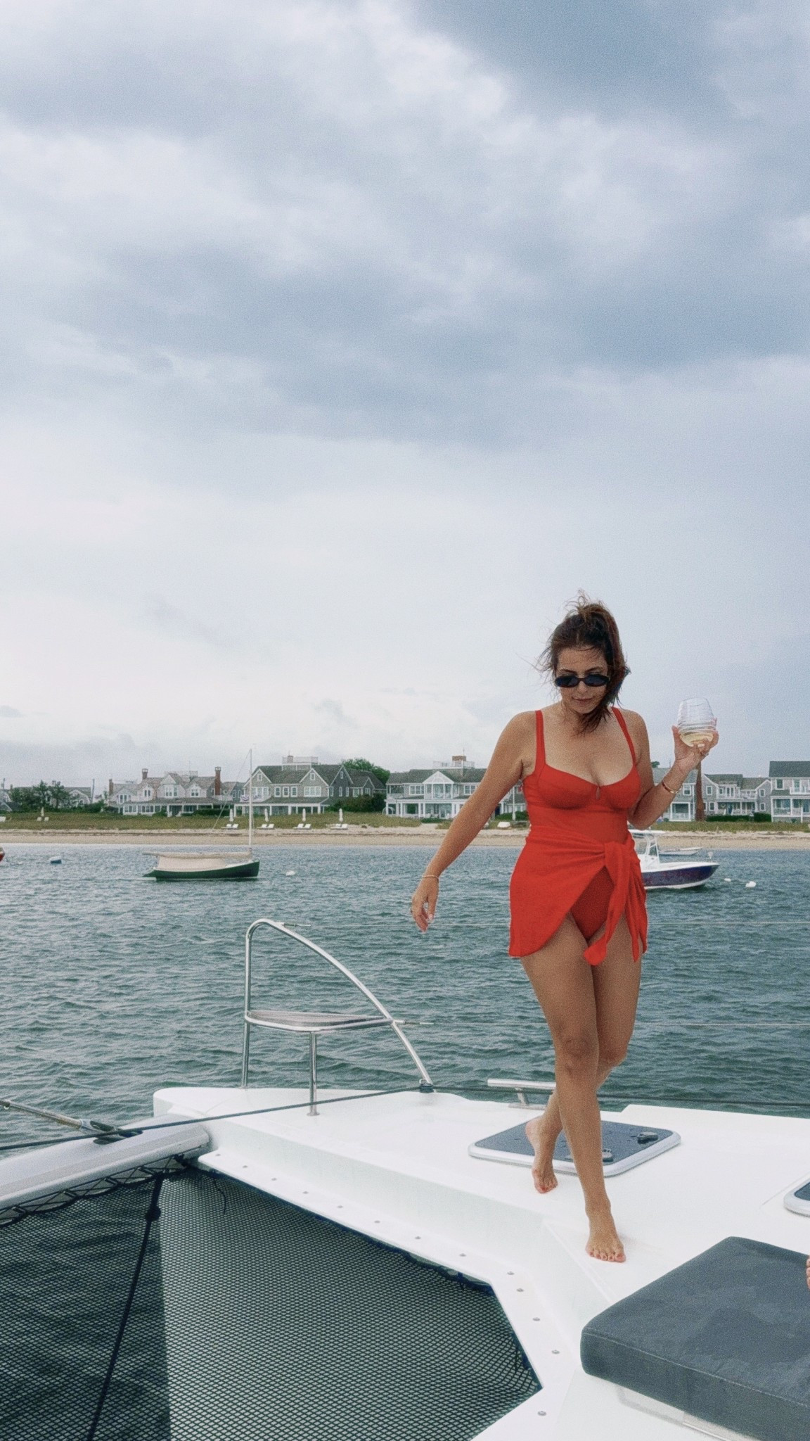 Red suit & sarong ❤️