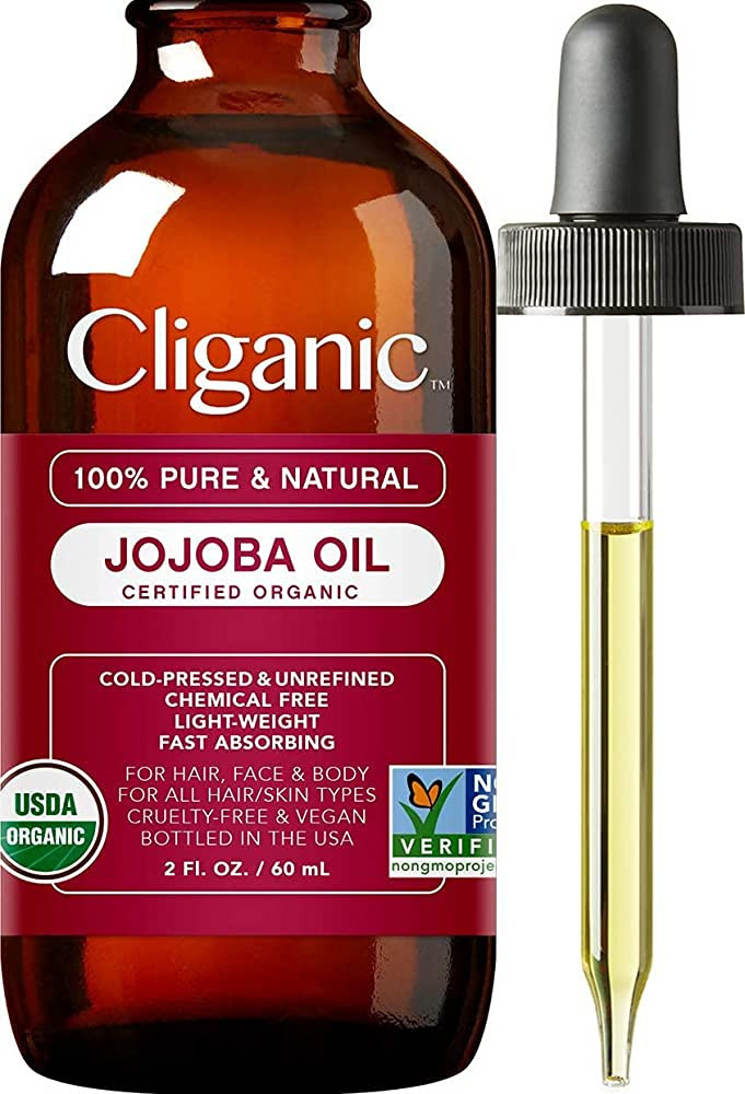 Cliganic USDA Organic Jojoba Oil, 100% Pure (2oz) | Natural Cold Pressed Unrefined Hexane Free Oi... | Amazon (US)