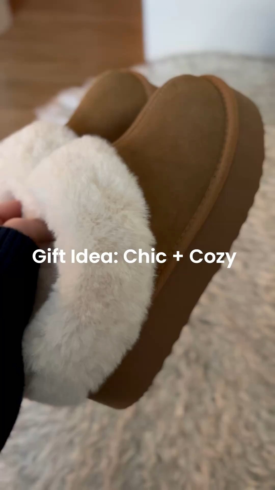 Cozy gift idea 🎄🥰

I love these because they have a a little bit of a back that helps your foot stay in the slipper and not slip out. 

The fur inside is very nice, great quality. I love these platforms as well, it gives them a durable feel. 

#LTKHoliday #LTKCyberWeek #LTKGiftGuide