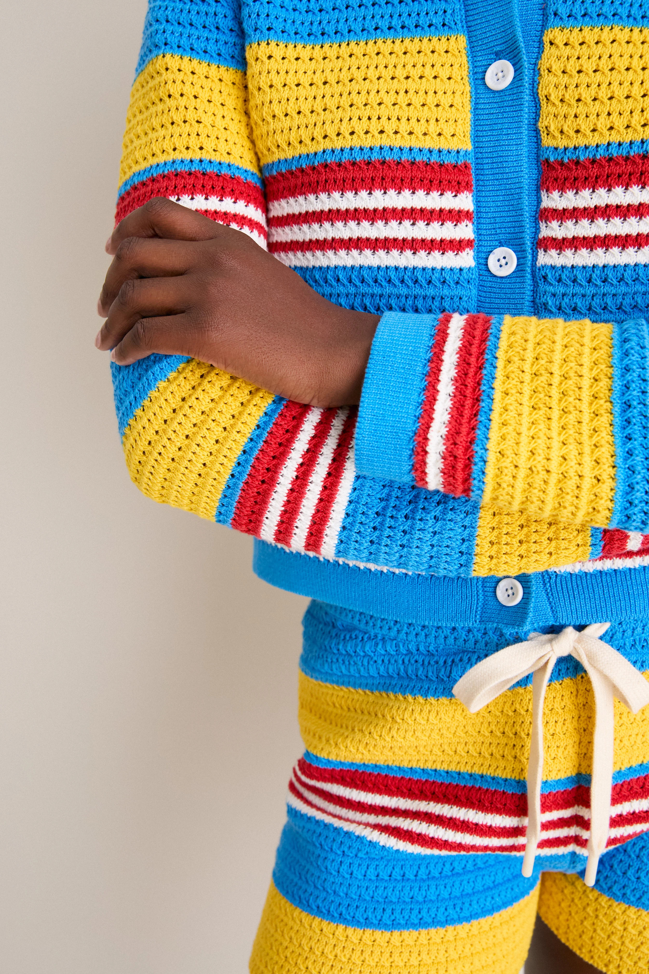 Blue Multi Stripe Tammy Cardigan | Tuckernuck (US)