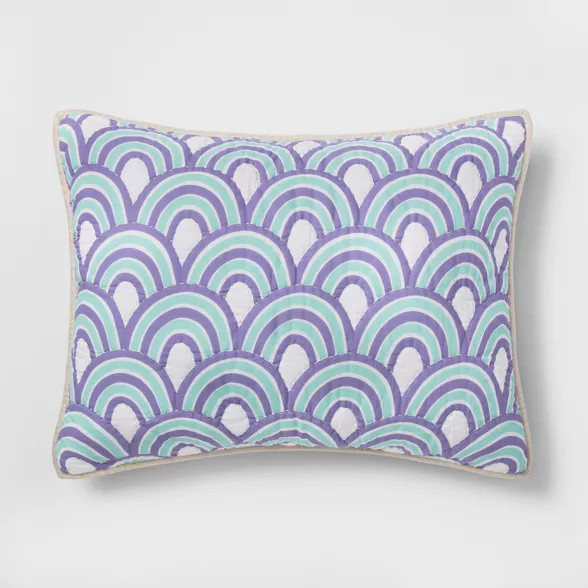 Standard Cool Scallop Pillow Sham - Pillowfort™ | Target
