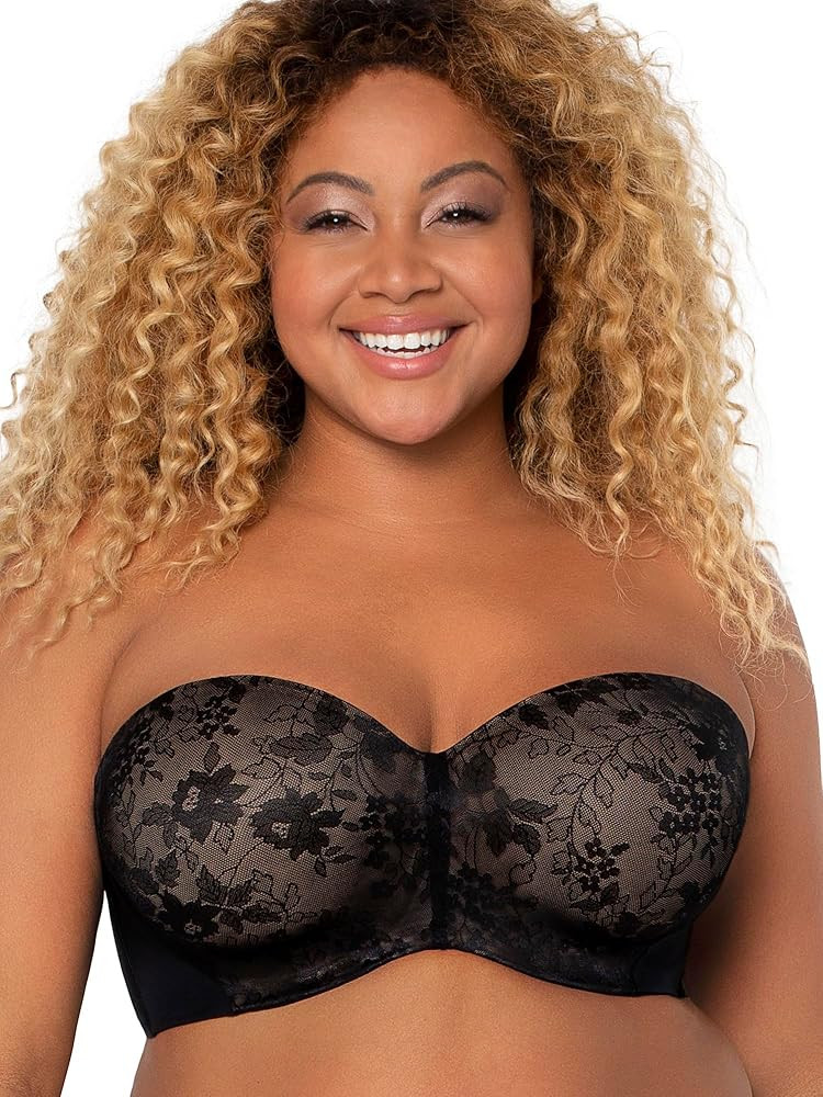 Curvy Couture Women's Smooth Strapless Multi-Way Bra | Amazon (US)