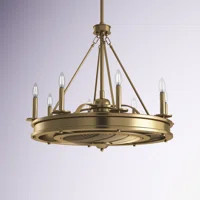 Lark Manor 14'' Taylorsville 3 - Blade Chandelier Ceiling Fan with Remote Control and Light Kit I... | Wayfair North America